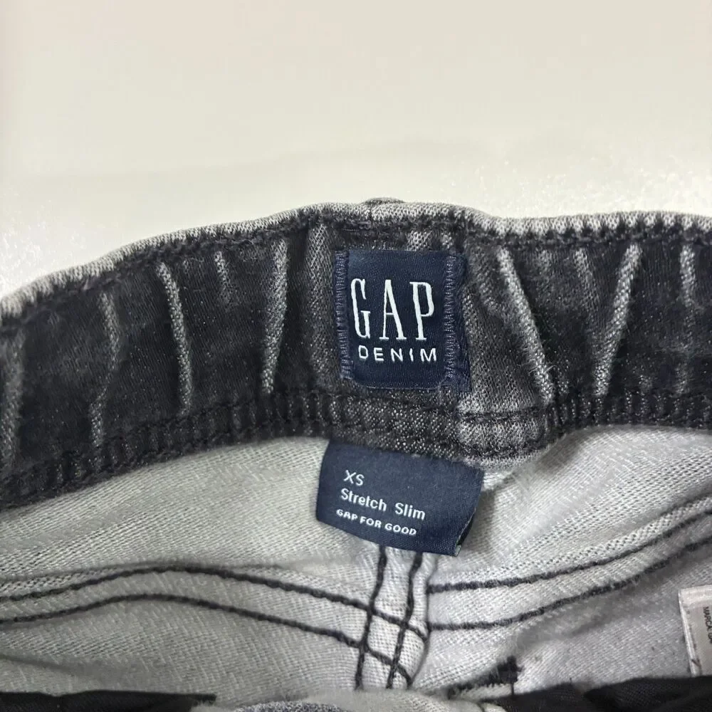 Gap Kids Boys Black Denim Jeans Size XS Classic Casual Pants